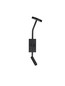 Preview: Nova Luce LED Wandleuchte Logos 9W warmweiss 3000K Schwarz Aluminium 46x12,5cm 9540250