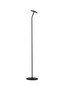 Preview: Nova Luce LED Stehleuchte Logos 9W warmweiss 3000K Schwarz Stahl Aluminium 123cm 9540252