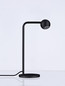 Preview: Nova Luce LED Tischleuchte Sfera 6W warmweiss 3000K Schwarz Stahl Aluminium Ø14cm 9540253