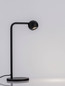 Preview: Nova Luce LED Tischleuchte Sfera 6W warmweiss 3000K Schwarz Stahl Aluminium Ø14cm 9540253