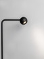 Preview: Nova Luce LED Stehleuchte Sfera 6W warmweiss 3000K Schwarz Stahl Aluminium 126cm 9540254