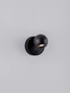 Preview: Nova Luce LED Wandleuchte Sfera schwenkbar 6W warmweiss 3000K Schwarz Aluminium Ø9cm 9540255