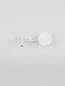 Preview: Nova Luce LED Wandleuchte Noima schwenkbar 9W warmweiss 3000K Weiß Stahl Aluminium 28,5x10cm 9540256