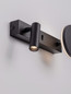 Preview: Nova Luce LED Wandleuchte Noima schwenkbar 9W warmweiss 3000K Schwarz Stahl Aluminium 28,5x10cm 9540257