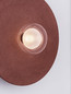 Preview: Nova Luce Wandleuchte Vrahos G9 Rot Glas Beton Ø45cm 9540334