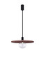 Preview: Nova Luce Pendelleuchte Vrahos G9 Rot Glas Beton Ø45cm 9540335