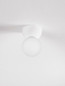 Preview: Nova Luce Deckenleuchte Zero G9 Weiß Opal Glas Gips Ø8cm 9577014