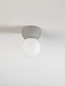 Preview: Nova Luce Deckenleuchte Zero G9 Grau Opal Glas Beton Ø8cm 9577015