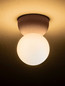 Preview: Nova Luce Deckenleuchte Zero G9 Rot Opal Glas Beton Ø8cm 9577016