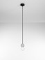 Preview: Nova Luce Pendelleuchte Zero 2-flammig 2xG9 Grau Opal Glas Beton Ø8cm 9577018