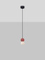 Preview: Nova Luce Pendelleuchte Zero 2-flammig 2xG9 Rot Opal Glas Beton Ø8cm 9577019