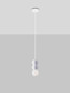 Preview: Nova Luce Pendelleuchte Zero 3-flammig 3xG9 Weiß Opal Glas Gips Ø8cm 9577020