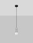 Preview: Nova Luce Pendelleuchte Zero 3-flammig 3xG9 Grau Opal Glas Beton Ø8cm 9577021