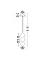 Preview: Nova Luce Pendelleuchte Zero 3-flammig 3xG9 Grau Opal Glas Beton Ø8cm 9577021