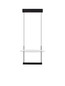 Preview: Nova Luce LED Pendelleuchte Diona dimmbar 29W warmweiss 2700K Schwarz Weiß Aluminium 40x40cm 9580571