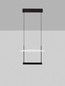 Preview: Nova Luce LED Pendelleuchte Diona dimmbar 29W warmweiss 2700K Schwarz Weiß Aluminium 40x40cm 9580571