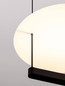 Preview: Nova Luce LED Pendelleuchte Diona dimmbar 29W warmweiss 2700K Schwarz Weiß Aluminium 40x40cm 9580571