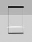 Preview: Nova Luce LED Pendelleuchte Diona dimmbar 40W warmweiss 2700K Schwarz Weiß Aluminium 60x60cm 9580572