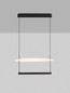 Preview: Nova Luce LED Pendelleuchte Diona dimmbar 40W warmweiss 2700K Schwarz Weiß Aluminium 60x60cm 9580572