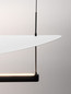 Preview: Nova Luce LED Pendelleuchte Diona dimmbar 81W warmweiss 2700K Schwarz Weiß Aluminium 120x30cm 9580577