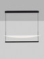 Preview: Nova Luce LED Pendelleuchte Diona dimmbar 81W warmweiss 2700K Schwarz Weiß Aluminium 120x30cm 9580577
