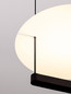 Preview: Nova Luce LED Pendelleuchte Diona dimmbar 29W warmweiss 3000K Schwarz Weiß Aluminium 40x40cm 9580671