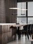 Preview: Nova Luce LED Pendelleuchte Diona dimmbar 29W warmweiss 3000K Schwarz Weiß Aluminium 40x40cm 9580671