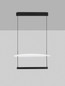 Preview: Nova Luce LED Pendelleuchte Diona dimmbar 40W warmweiss 3000K Schwarz Weiß Aluminium 60x60cm 9580672
