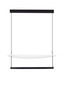 Preview: Nova Luce LED Pendelleuchte Diona dimmbar 55W warmweiss 3000K Schwarz Weiß Aluminium 80x80cm 9580673