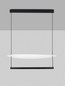 Preview: Nova Luce LED Pendelleuchte Diona dimmbar 55W warmweiss 3000K Schwarz Weiß Aluminium 80x80cm 9580673