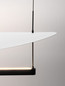 Preview: Nova Luce LED Pendelleuchte Diona dimmbar 81W warmweiss 3000K Schwarz Weiß Aluminium 120x30cm 9580677