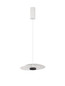 Preview: Nova Luce LED Pendelleuchte Olea dimmbar 16W warmweiss 3000K Weiß Aluminium Ø35cm 9580694