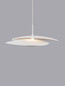 Preview: Nova Luce LED Pendelleuchte Olea dimmbar 16W warmweiss 3000K Weiß Aluminium Ø35cm 9580694
