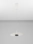 Preview: Nova Luce LED Pendelleuchte Olea dimmbar 16W warmweiss 3000K Weiß Aluminium Ø35cm 9580694