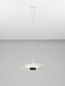Preview: Nova Luce LED Pendelleuchte Olea dimmbar 16W warmweiss 3000K Weiß Aluminium Ø35cm 9580694