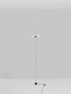 Preview: Nova Luce LED Stehleuchte Olea dimmbar 16W warmweiss 3000K Weiß Aluminium 340cm 9580696