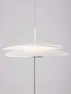 Preview: Nova Luce LED Stehleuchte Olea dimmbar 16W warmweiss 3000K Weiß Aluminium 340cm 9580696