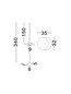 Preview: Nova Luce LED Stehleuchte Olea dimmbar 16W warmweiss 3000K Weiß Aluminium 340cm 9580696