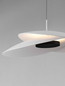 Preview: Nova Luce LED Pendelleuchte Olea dimmbar 22W warmweiss 3000K Weiß Aluminium Ø48cm 9580697