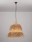 Preview: Nova Luce Pendelleuchte Hay 3-flammig 3xE27 Natur Rattan Ø55cm 9586514