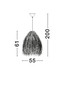 Preview: Nova Luce Pendelleuchte Hay 3-flammig 3xE27 Natur Rattan Ø55cm 9586514