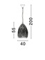 Preview: Nova Luce Pendelleuchte Hay E27 Natur Rattan Ø40cm 9586516