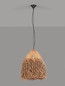 Preview: Nova Luce Pendelleuchte Hay E27 Natur Rattan Ø40cm 9586516