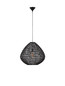 Preview: Nova Luce Pendelleuchte Melody E27 Schwarz Rattan Ø50cm 9586518