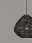 Preview: Nova Luce Pendelleuchte Melody E27 Schwarz Rattan Ø50cm 9586518