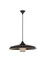 Preview: Nova Luce Pendelleuchte Capa E27 Natur Schwarz Braun Rattan Ø60cm 9586519