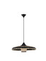Preview: Nova Luce Pendelleuchte Capa E27 Natur Schwarz Rattan Ø60cm 9586520