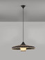 Preview: Nova Luce Pendelleuchte Capa E27 Natur Schwarz Rattan Ø60cm 9586520