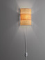 Preview: Nova Luce Wandleuchte Lum E27 Natur Rattan 29x20,5cm 9586521