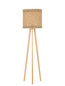 Preview: Nova Luce Stehleuchte Plette E27 Natur Schwarz Holz Rattan 165cm 9586528